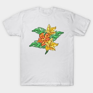 Stained glass tropical bouquet T-Shirt